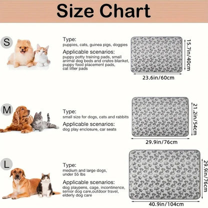 Soft Fluffy High Quality Pet Blanket Cute Cartoon Pattern Pet Mat Warm and Comfortable Blanket for Cat Dogs Cat Bath Towel