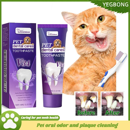 Pet Cat Dog Universal Tootpaste Cleaning Supplies Pets Tartar Control Oral Cleaning Gum Dental Care Clean Pet Products