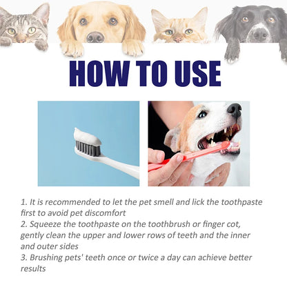 Pet Cat Dog Universal Tootpaste Cleaning Supplies Pets Tartar Control Oral Cleaning Gum Dental Care Clean Pet Products